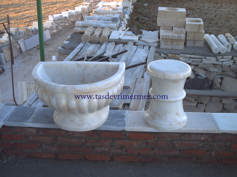 Mermer Kurna Afyon Mermer D Tipi Ka Dilim